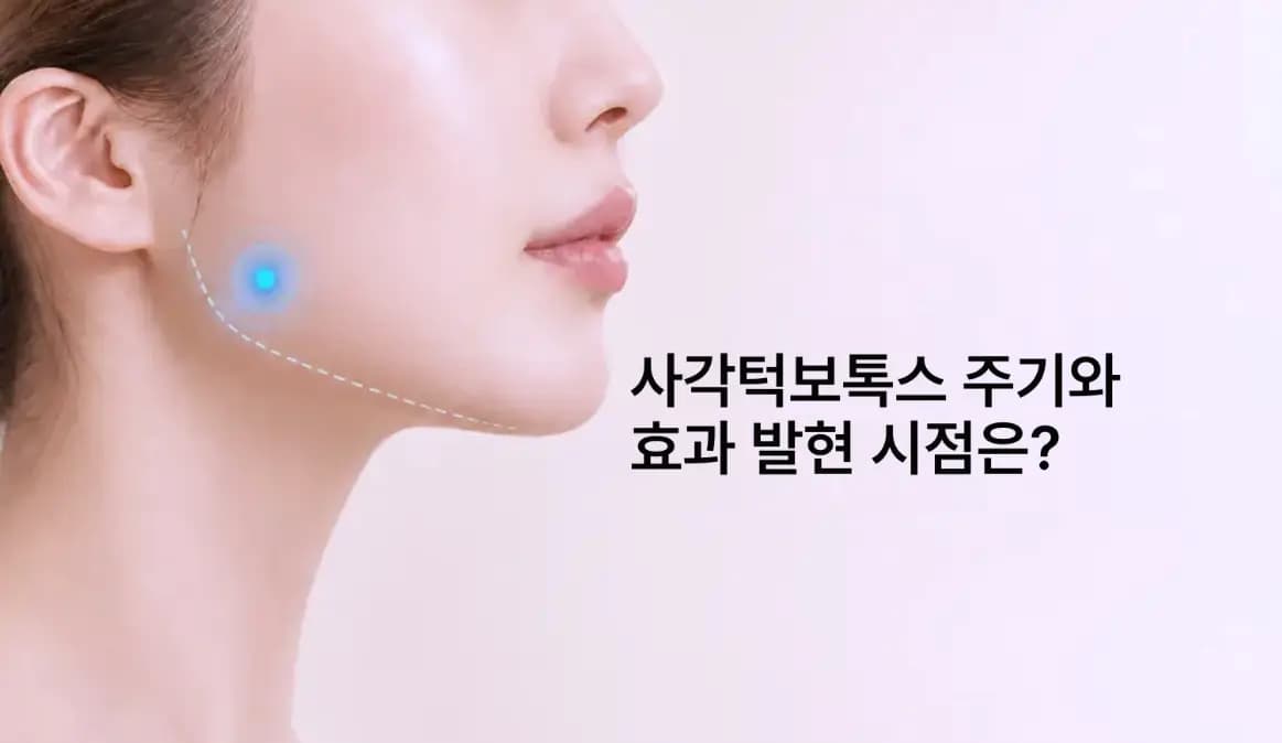 목동 사각턱보톡스 주기와 시술 후 외형적 효과 발현 시점을 안내하는 메인 썸네일